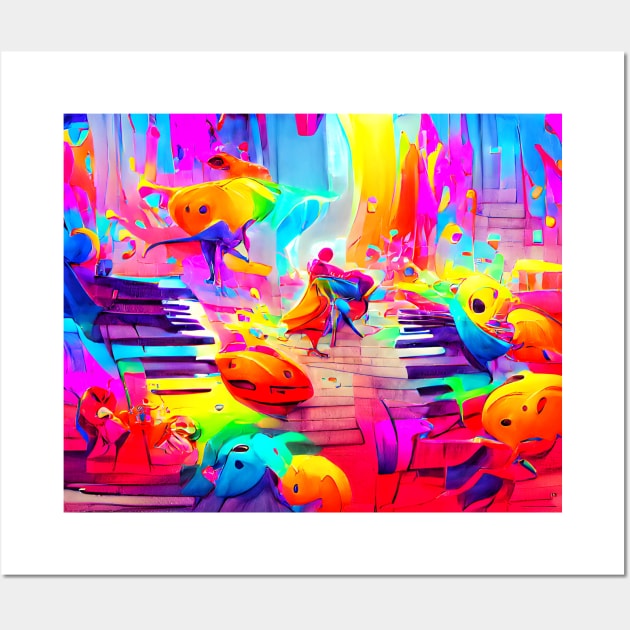 Colorful Art for Music Lovers Art Wall Art by Designso